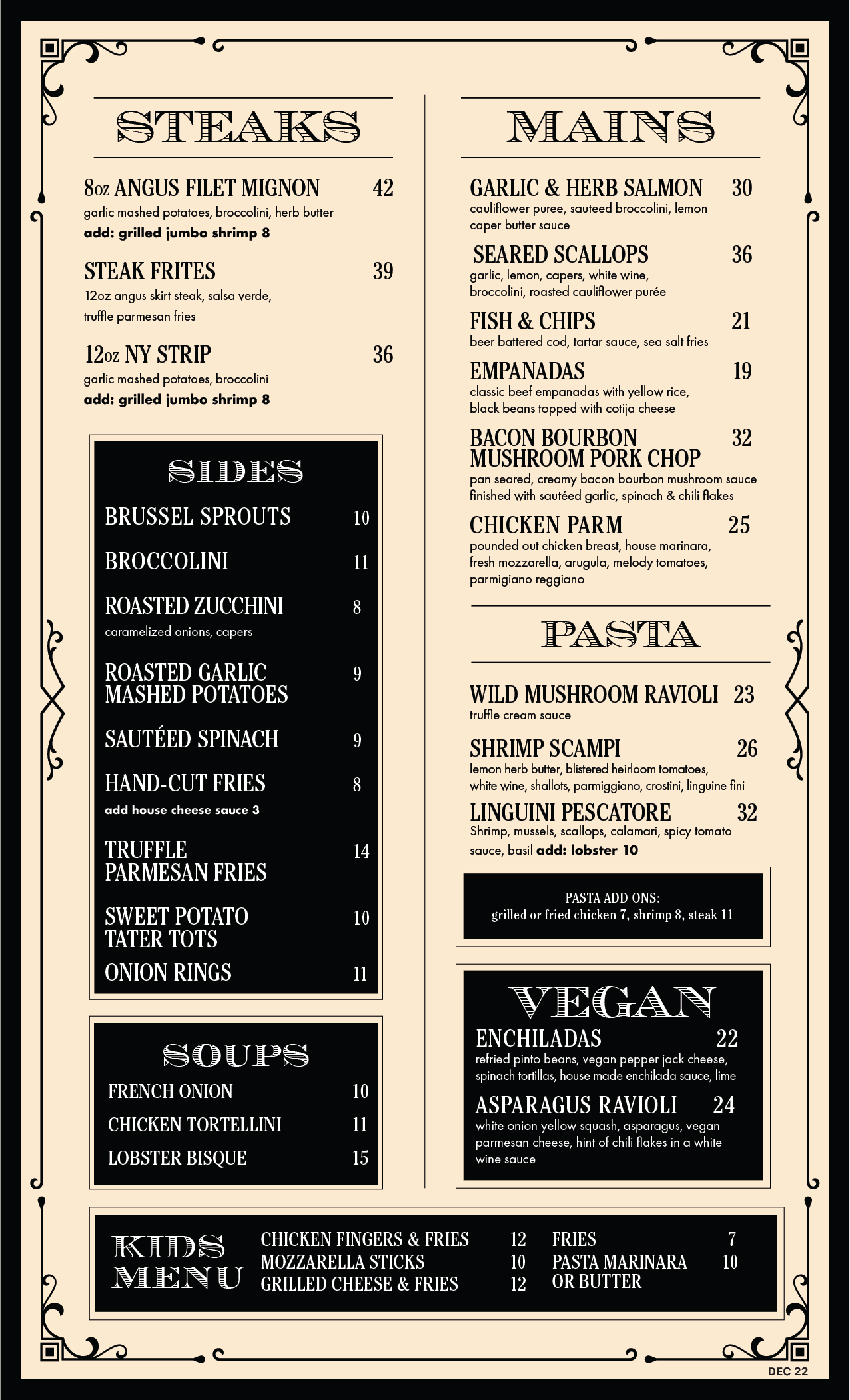 Menus – Richmond Republic